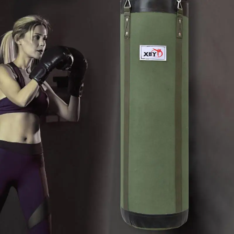 Heavy Duty Punching Bag with Chains, Empty Punch, Strong and Durable Training Tool, 360 Degree Free Rotation