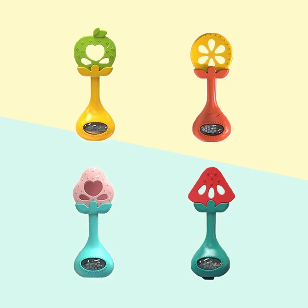 

0-12M Baby Silicone Training Toothbrush Teether Cute Fruit Shape Unisex Gift
