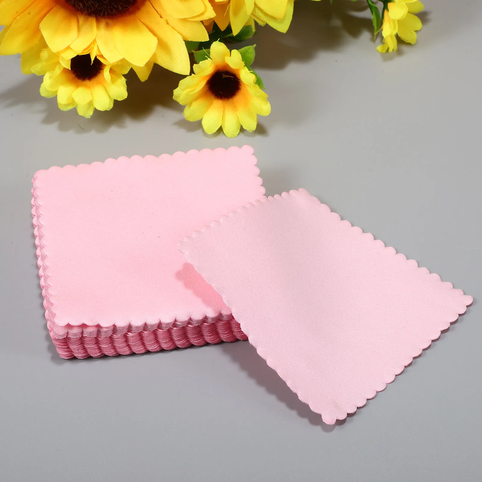 

100pcs Silver Polishing Cloth Microfiber Cleaning Cloths For Jewelry Eyeglasses Watch Coins Portable Scratch Free Gentle