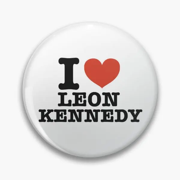 I Heart Leon Kennedy  Soft Button Pin Decor Lapel Pin Metal Badge Fashion Women Clothes Hat Cute Gift Brooch Jewelry Lover Funny