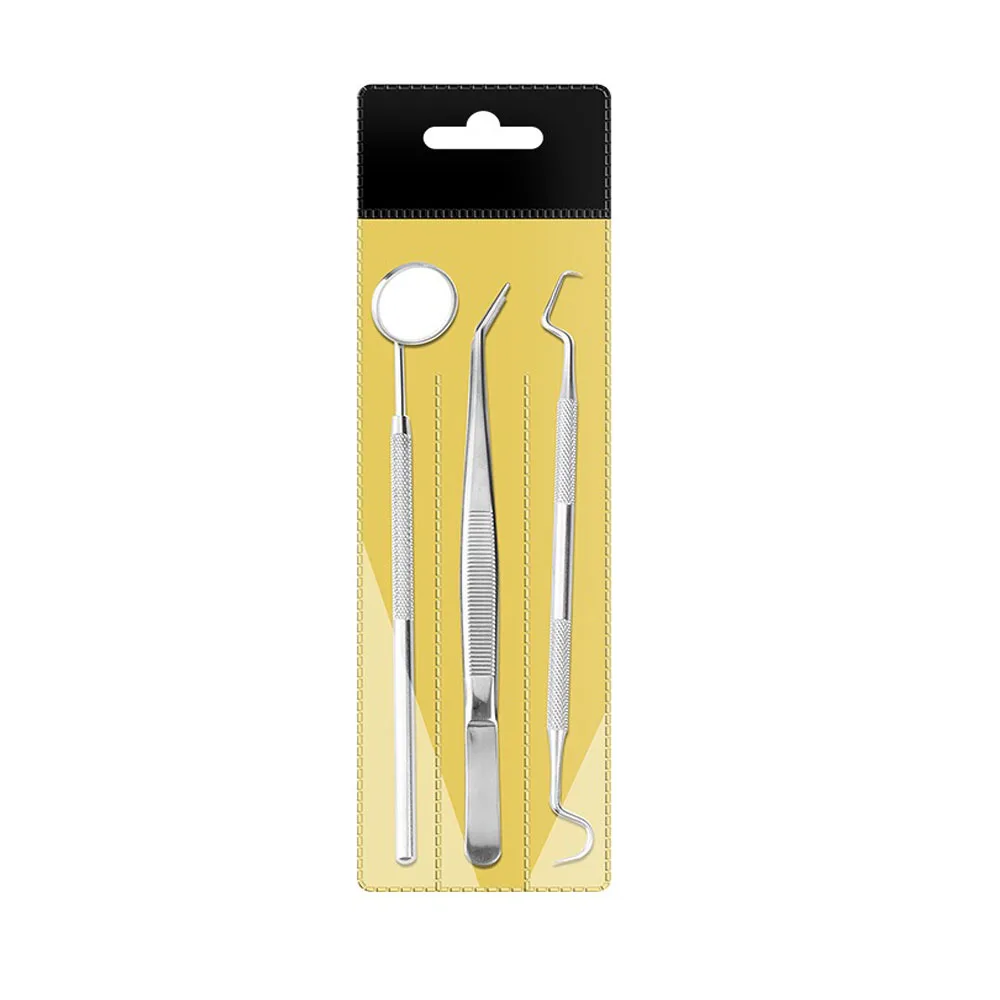 

Dental mirrors, stainless steel tweezers, elbow probes, dental instruments, teeth cleaning, oral care kits
