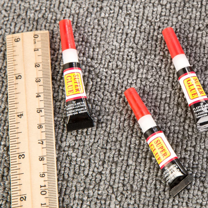 10pcs colla Super asciutta rapida Mini tubo liquido Super colla per fai da te metallo vetro plastica riparazione fatta a mano strumento adesivo forte