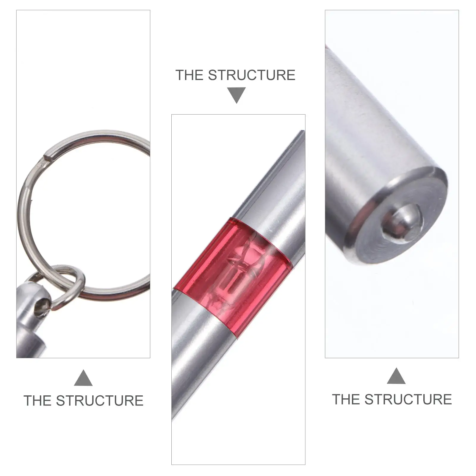 Descarregador barra estática removedor de eletricidade automotiva chaveiro eletrostático de liga de alumínio