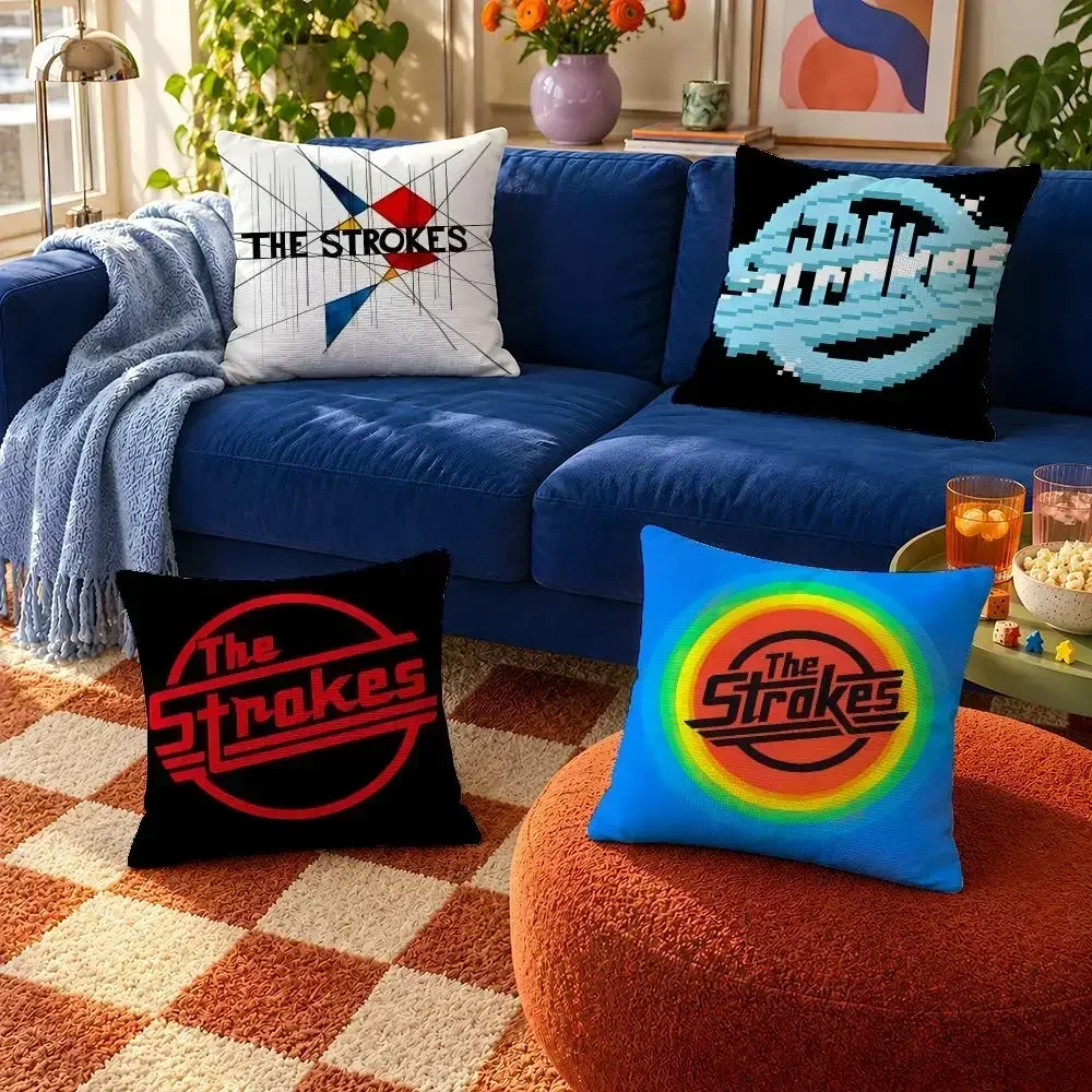 Band The Strokes Julian Casablancas Cushion Cover Throw Pillow Soft Short Plush Cozy Colorfast For Sofa Bedroom Home Decor
