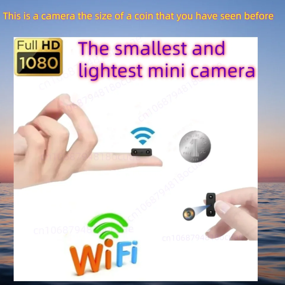 Smallest 1080P HD Mini Camera WIFI Built-in Battery IP Remote Monitoring Camcorders Invisible IR Night Vision Body Cam Espia Cam