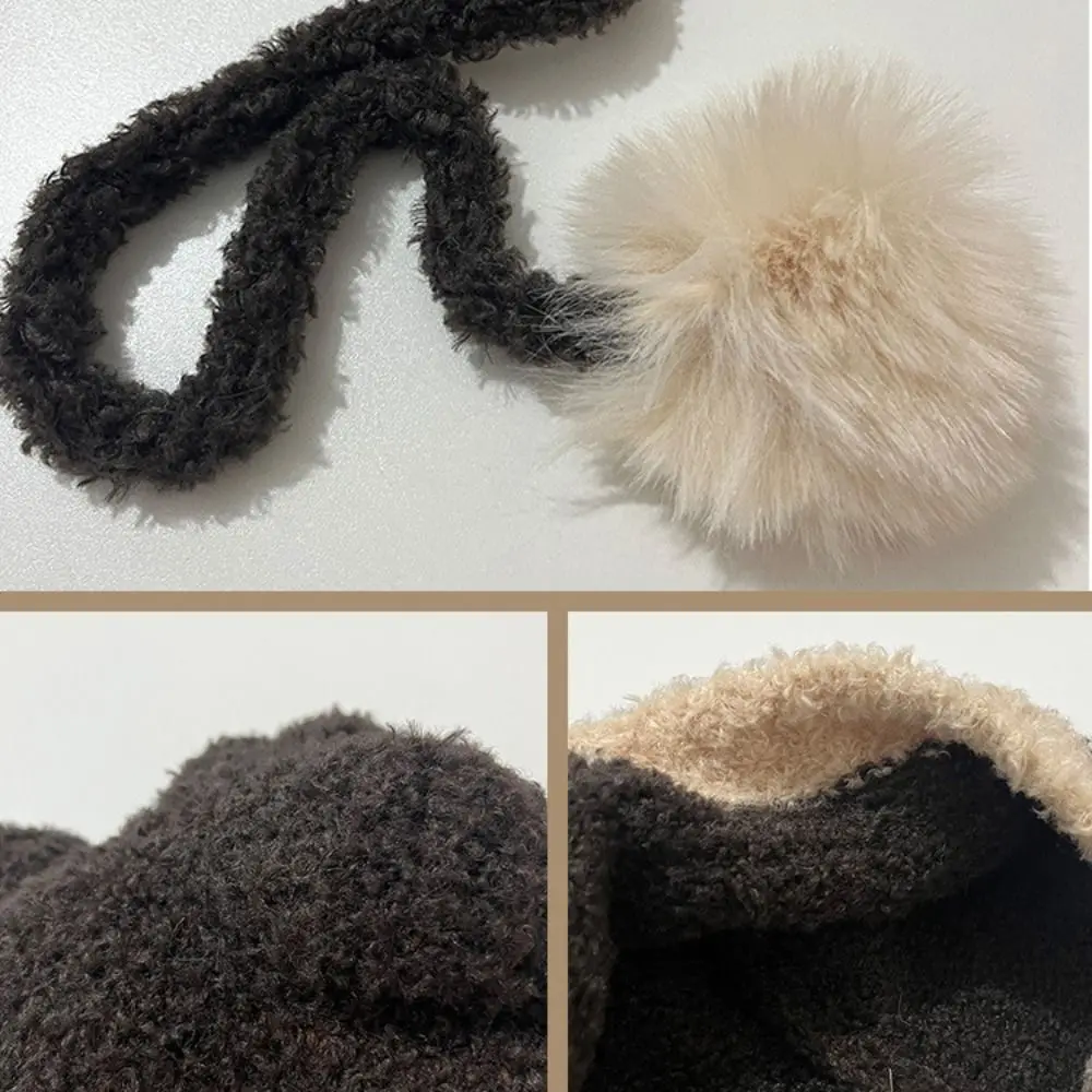 Gorro de calavera a la moda, gorro tejido con orejas de oso, gorro de lana, gorro con orejas de gato, gorro con protección para los oídos, gorro de felpa de dibujos animados para mujer/niña