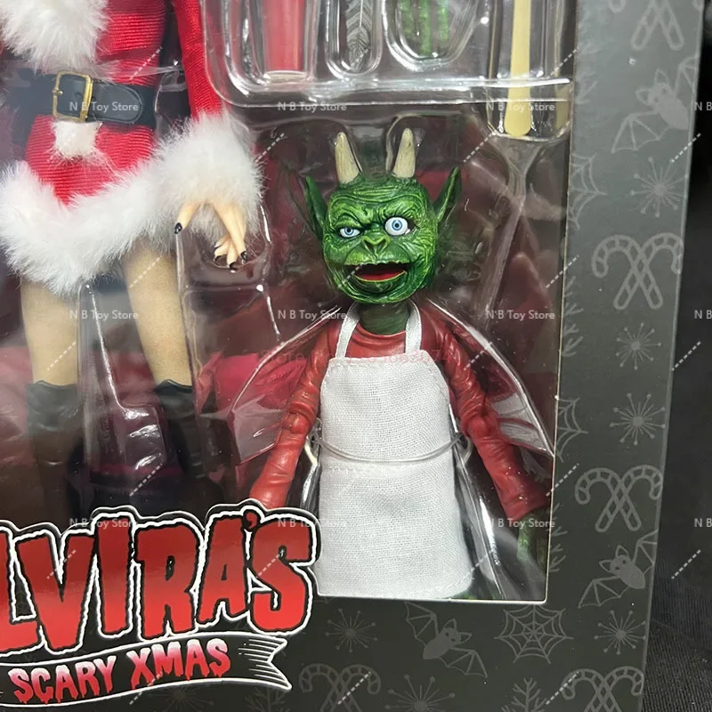 Autentici vestiti di stoffa NECAE Lvira, Mistress of The Dark Christmas Edition da 8 pollici, regali modello fai da te