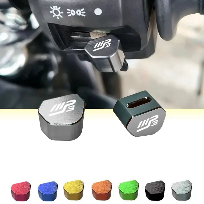 For Piaggio MP3 125 300 400 500 MP3125 MP3300 MP3500 Motorcycle CNC Aluminum Switch Button Turn Signal Shift Lever Caps
