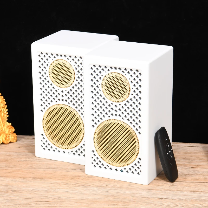 Wooden High-Fidelity Active Subwoofer For V5.0 2.0 Channel Wired/Wireless Dual Mode Remote Control For Computer