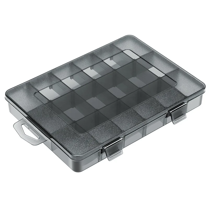 WINHUNT Plastic Organizer Box Transparent Parts Storage Case Multi Grid Component Organizer Small Screws Electronic Accessories