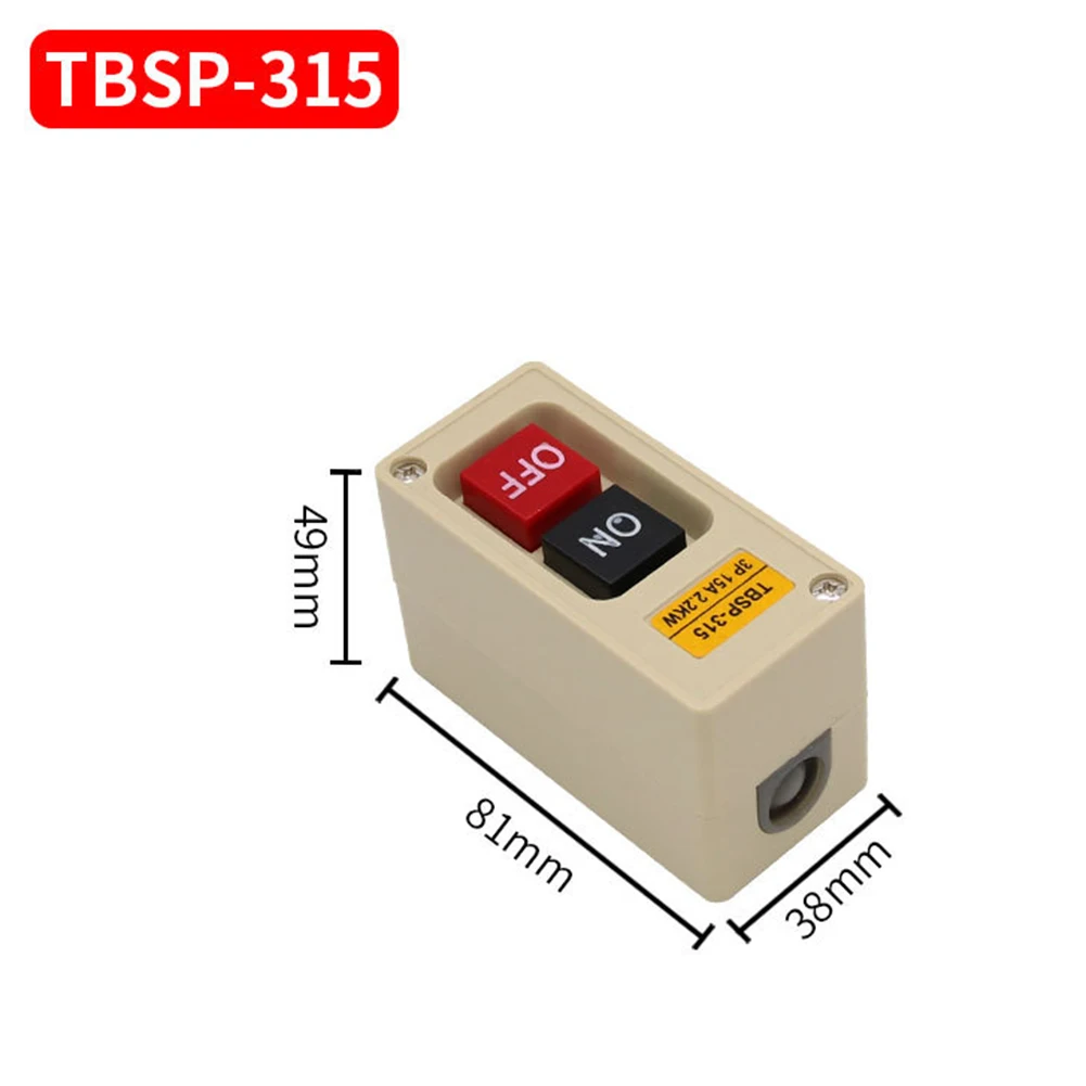 Three Phase 15A 30A Push Button Switch Power Press Control With Indicator Light For Motor Starting And Industrial Automation Too