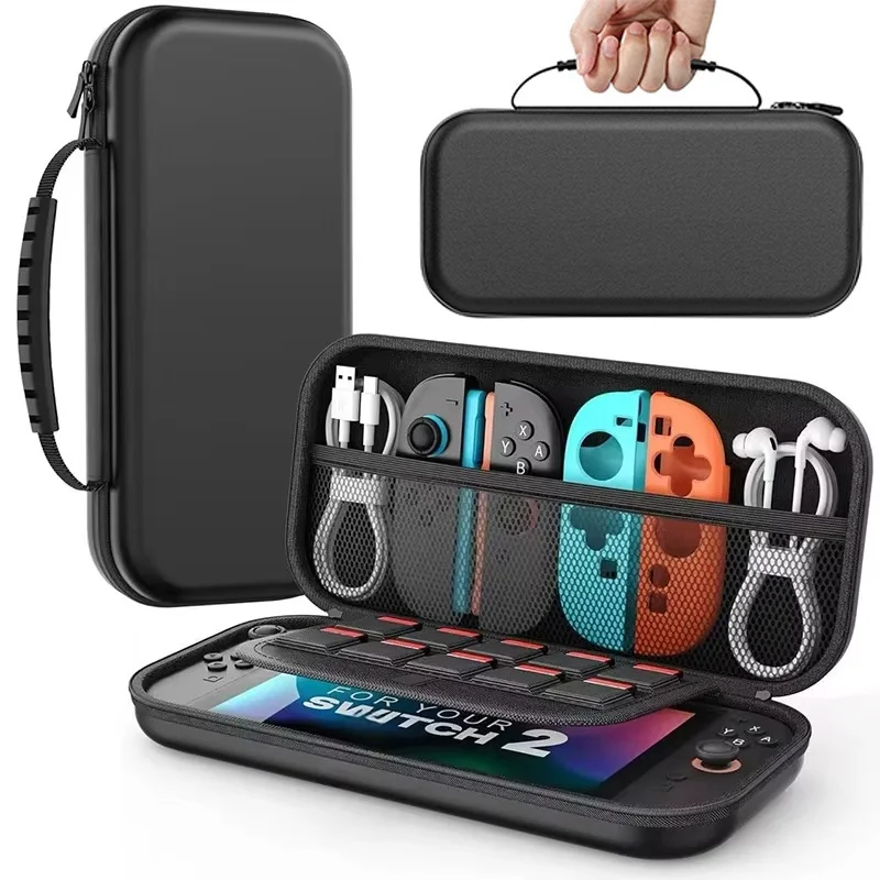 Bolsa de armazenamento portátil à prova d'água para console Nintendo Switch, estojo de viagem anti-riscos para acessórios de jogos Nintendo Switch OLED