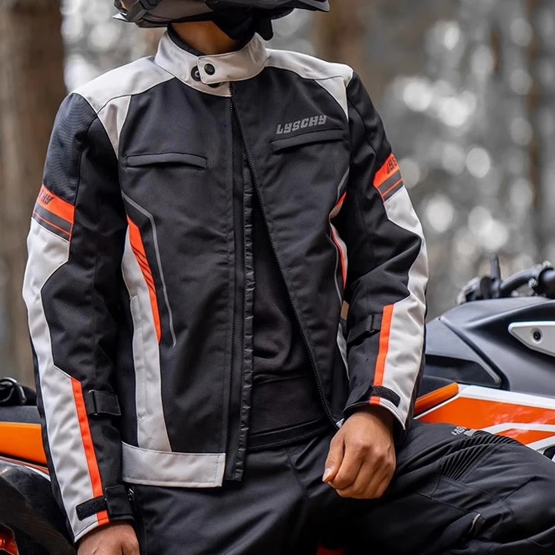 

Motorcycle Commuter Wear Men's Four Seasons Waterproof Motorcycle Jacket Motorcycle BriMgade Anti-Fall Motorcycle Wear