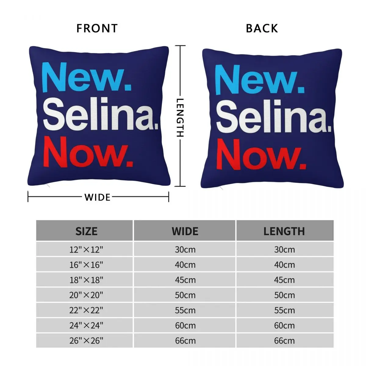 New.Selina.Now Square Pillowcase Pillow Cover Polyester Cushion Zip Decorative Comfort Throw Pillow for Home Bedroom