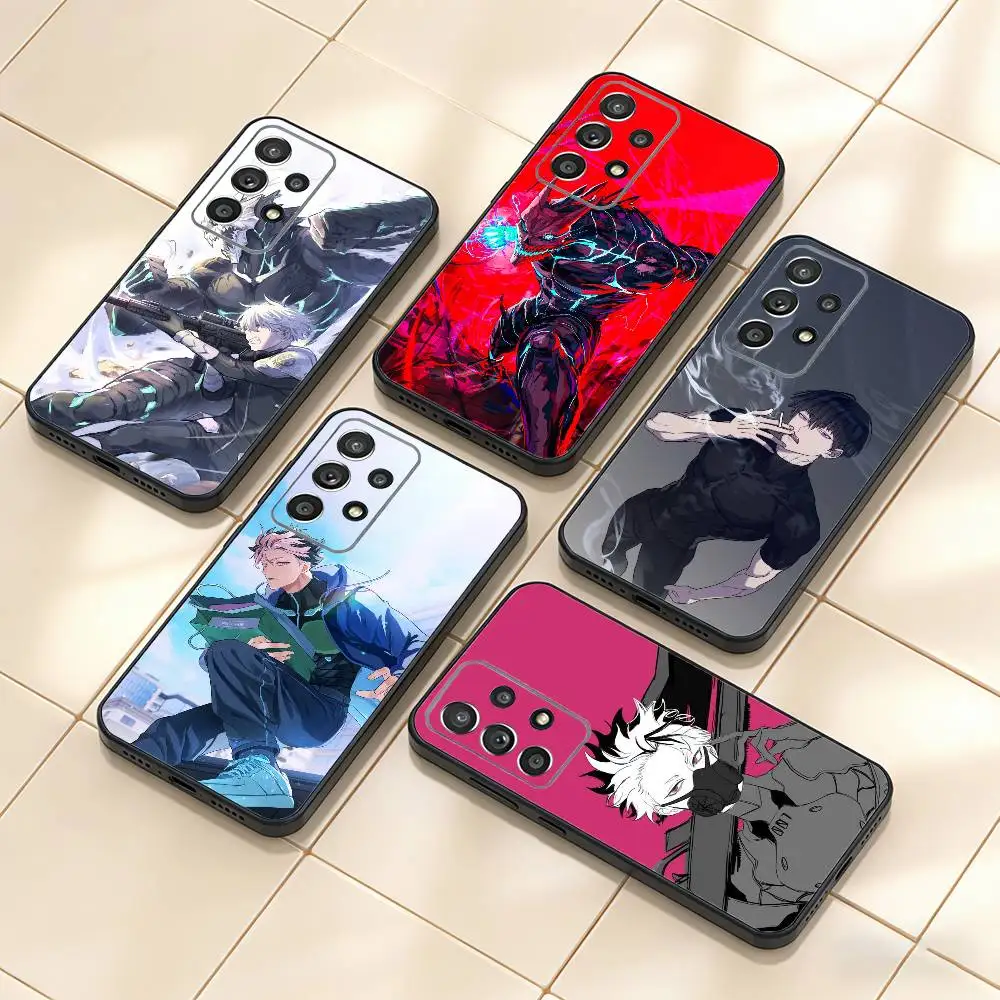 

K-Kaiju No-8 Phone Case For Samsung S25,S24,S21,S22,S23,S30,Ultra,S20,Plus,Fe,Note,10,9,5G Black Cover
