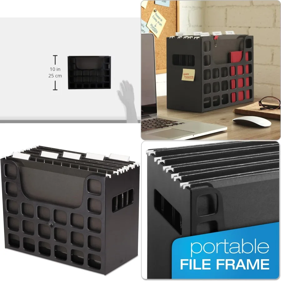 

Портативные настольные боковые ручки для файлов Pendaflex для эффективной организации офиса или дома, подвесные папки для файлов на рабочем месте с