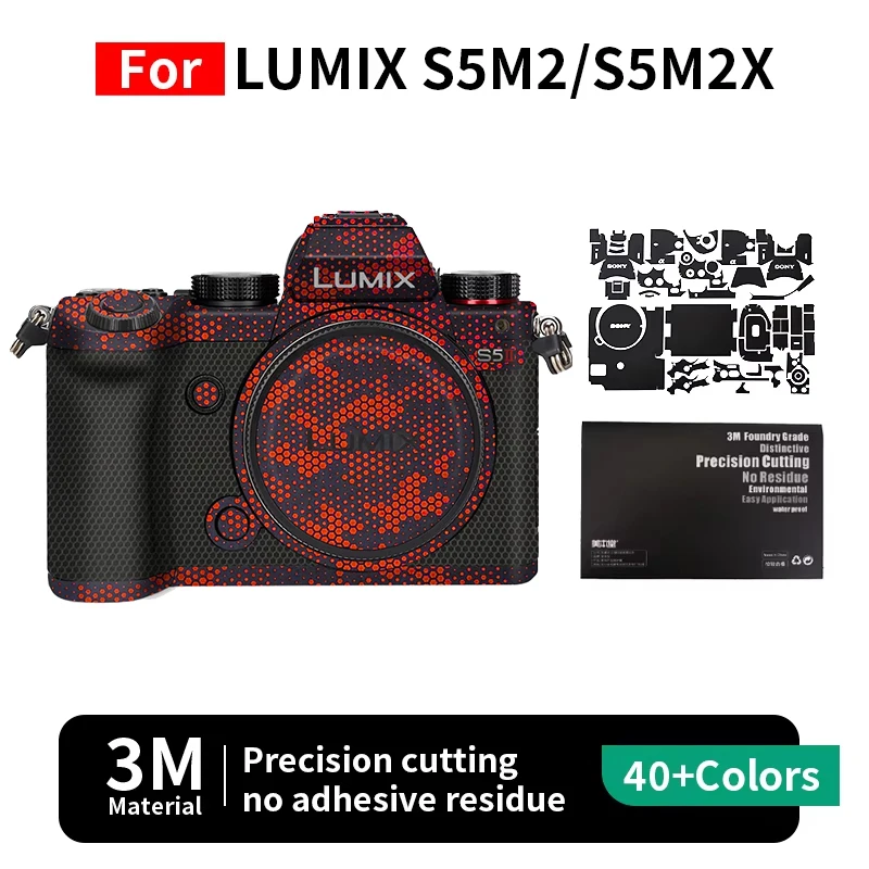 

Mebont для Lumix S5m2 Skin Panasonic LUMIX S5M2/S5M2X наклейка для камеры защитная пленка полная защита без остатков