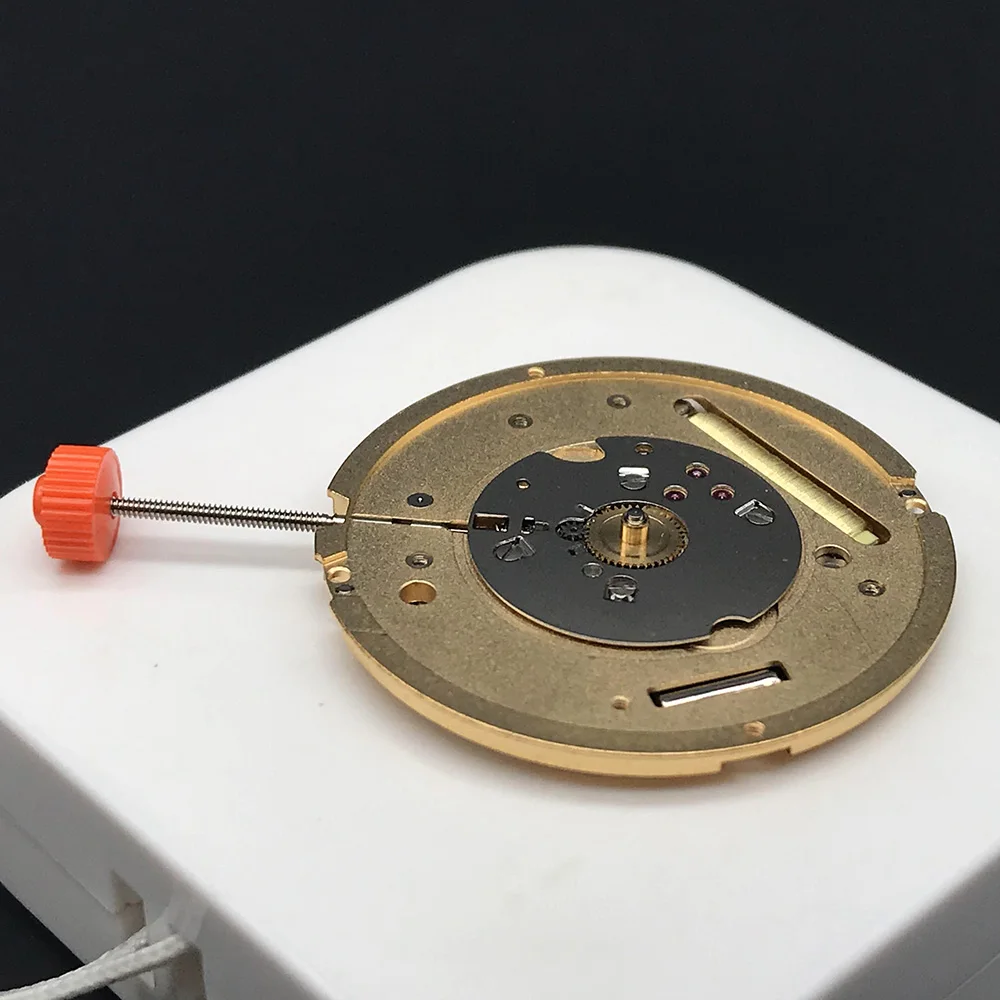 Original SW 5 Jewels 1012 Quartz Watch Movement Ronda Golden Mechanism Replacement Parts Tool Replace Movt with Battery