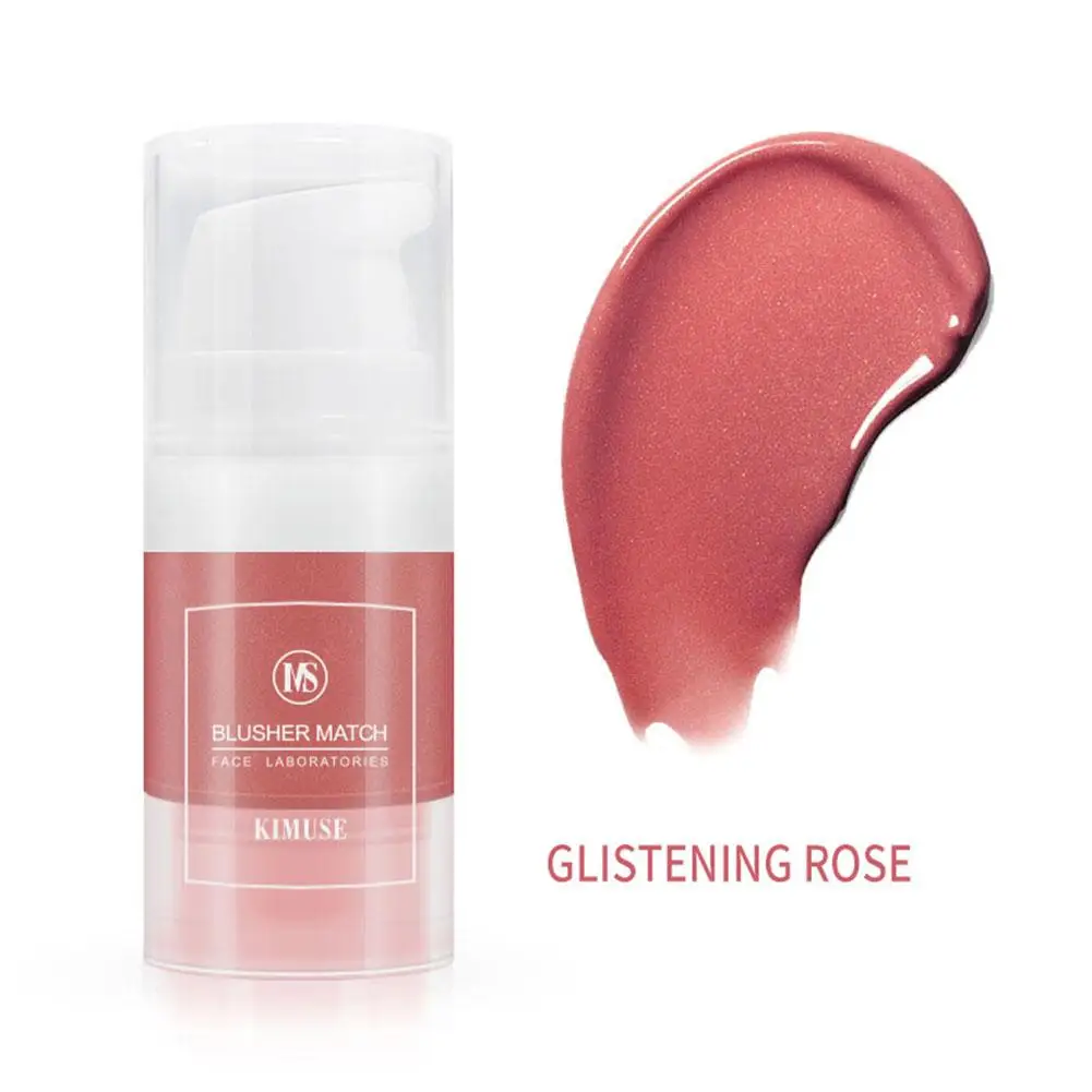 KIMUSE-Blush Líquido Rosto Multifunções para Mulheres, Contorno de Longa Duração, Maquiagem Natural, Creme Cosmético, Blush Matte, Bochecha, T6A3