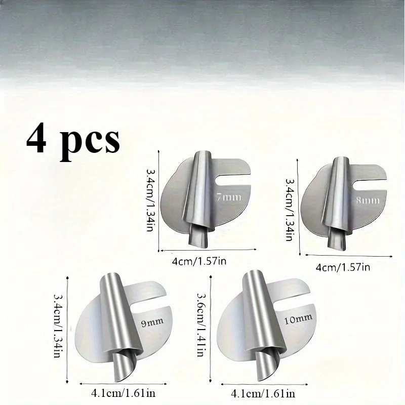 4er-Set Rollsaum-Nähfüße, Spiralrand-Nähfüße für Nähmaschinen und Handnähzubehör – Detail 5