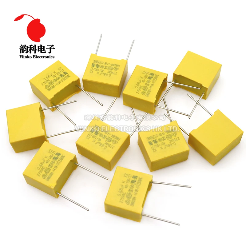 X2 Sicherheitskondensator 275 VAC | 0,1 µF, 104 K, 10 Mm Rastermaß, Für Netzfilter Und EMI-Schutz