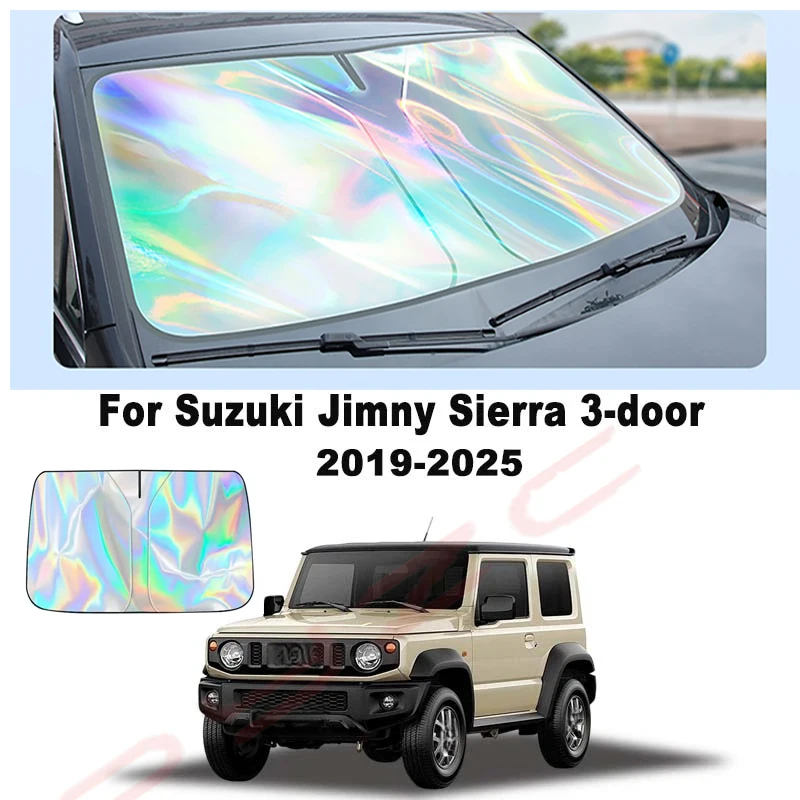 For Suzuki Jimny Sierra 3-door 2019-2025 Car Windshield Sunshade Cover Front Window Sun Shade Visor Auto Interior UV Protection