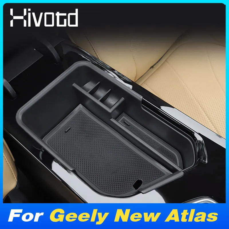 

Car Armrest Storage Box Central Control Organizer Tray Cover Interior Accessories For Geely New Atlas FX11 Boyue L Starray 2024