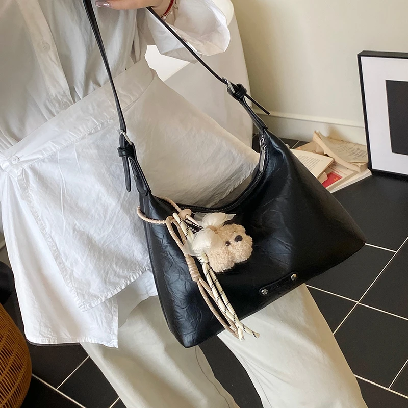 

Stylish Minimalist Casual Commuter Bag - Large Capacity Vintage Leather Tote With Paris Fashion Designer Crossbody