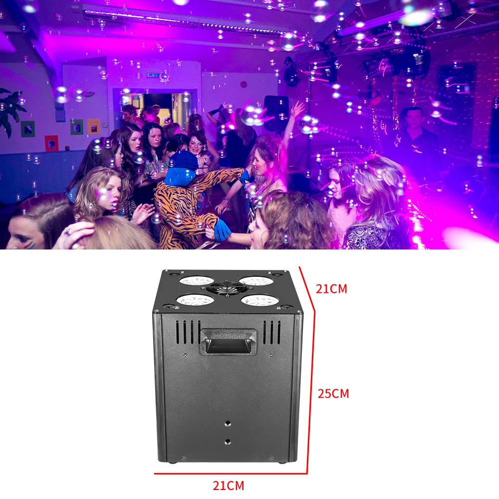 LED Fog Bubble Machine With DMX 512 Remote Control Special Stage Effect Disco Party Lights For DJ Nightclub Wedding