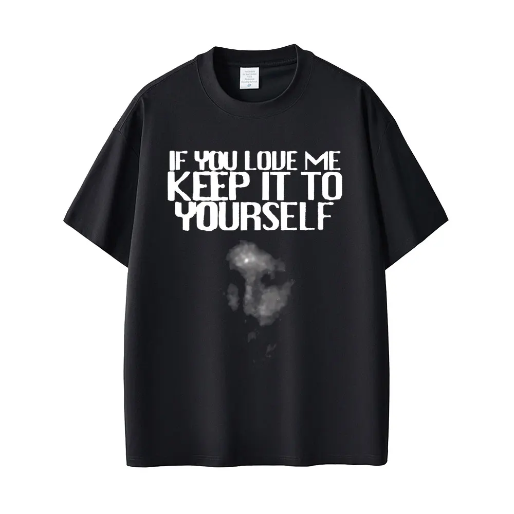 Ethel Cain Face Graphic T-shirt If You Love Me Keep It To Yourself Graphic T Shirt Men Women Vintage Gothic Oversized Streetwear
