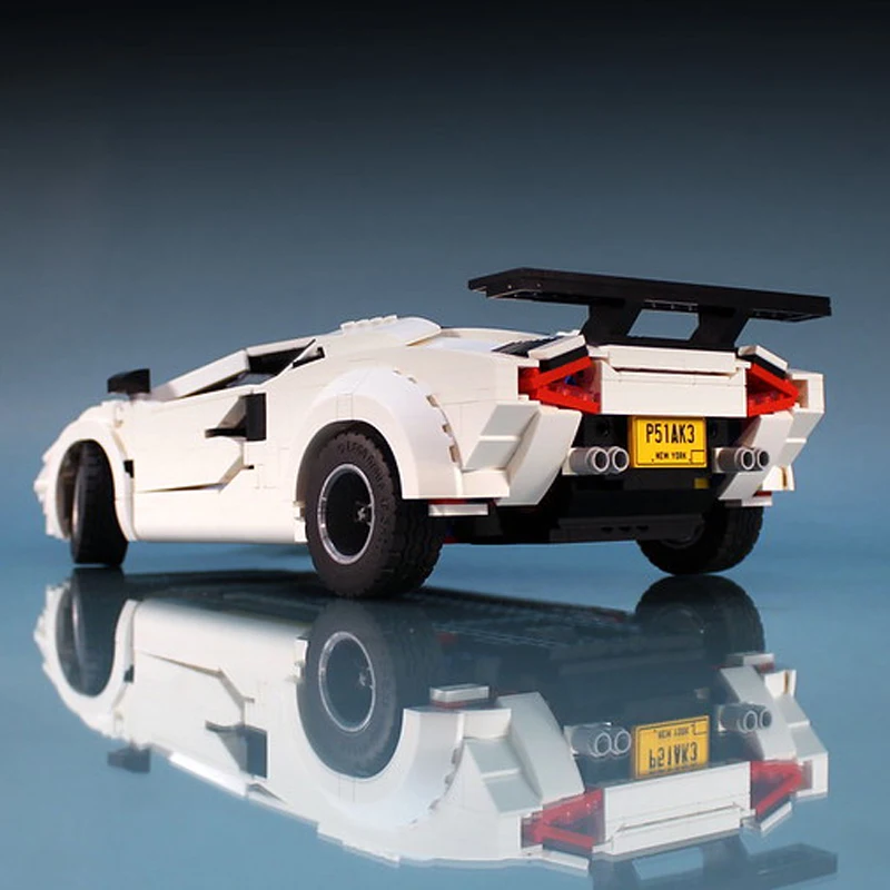 2024 NEW 1251Pcs Parts Creative Expert MOC Classic LC5000 Countach MOD Version Sports Cars Building Blocks DIY Bricks Toys Gifts