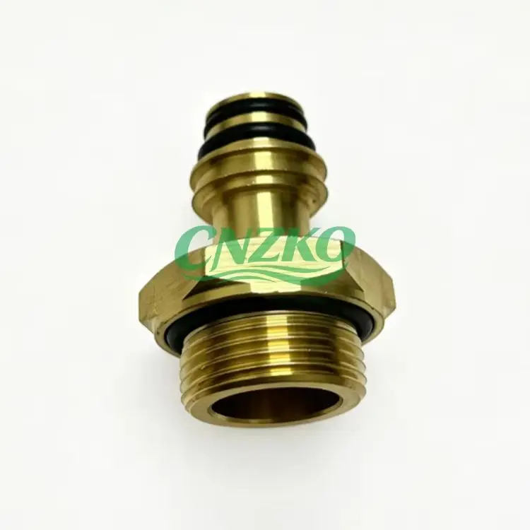 1Pcs M22*1.5 Copper Connector 2058225 991084 41285203 742499497 Spare Parts For Volvo Scania Heavy‑Duty Truck