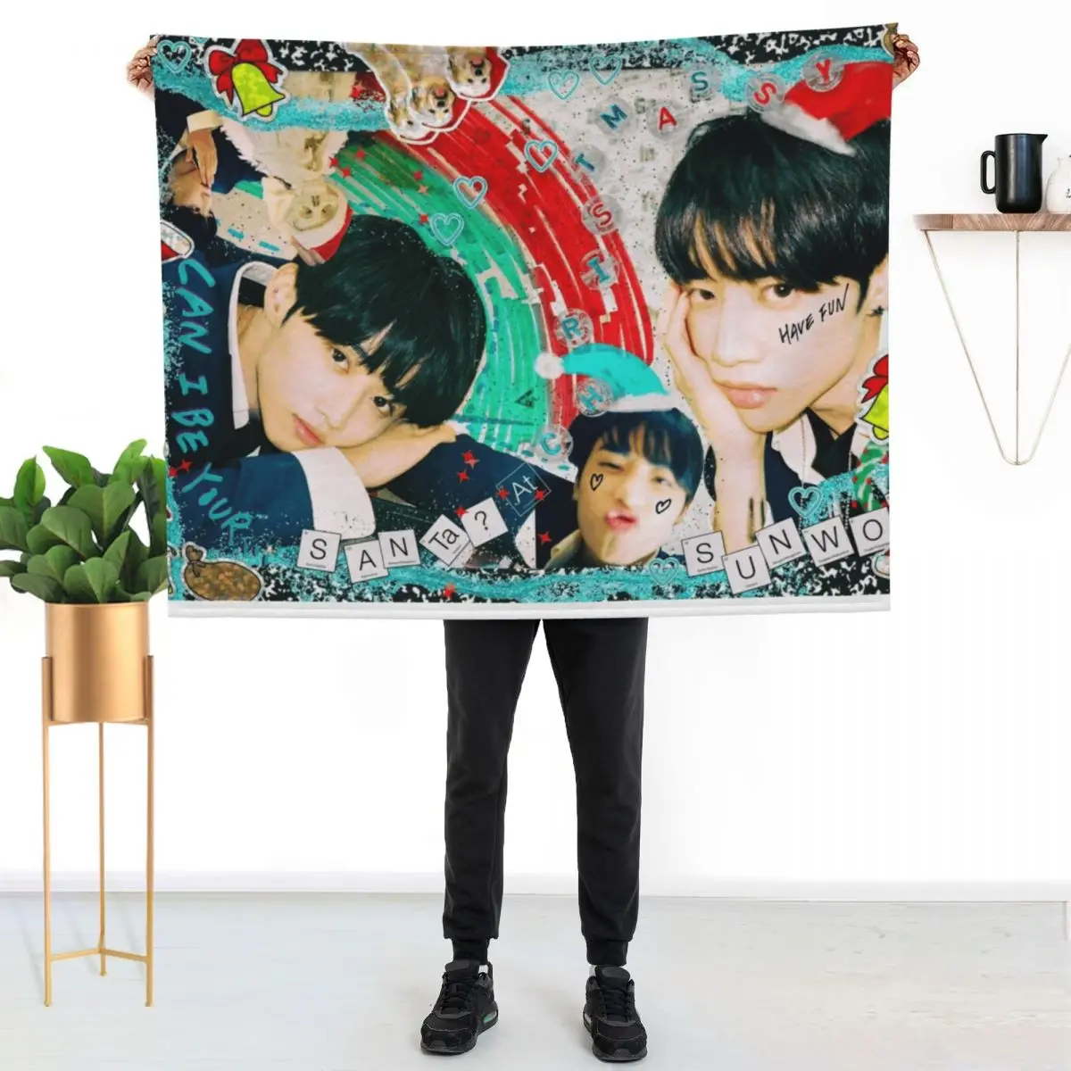 

sunwoo Throw Blanket Warm Plush Fuzzy Blanket for Living Room
