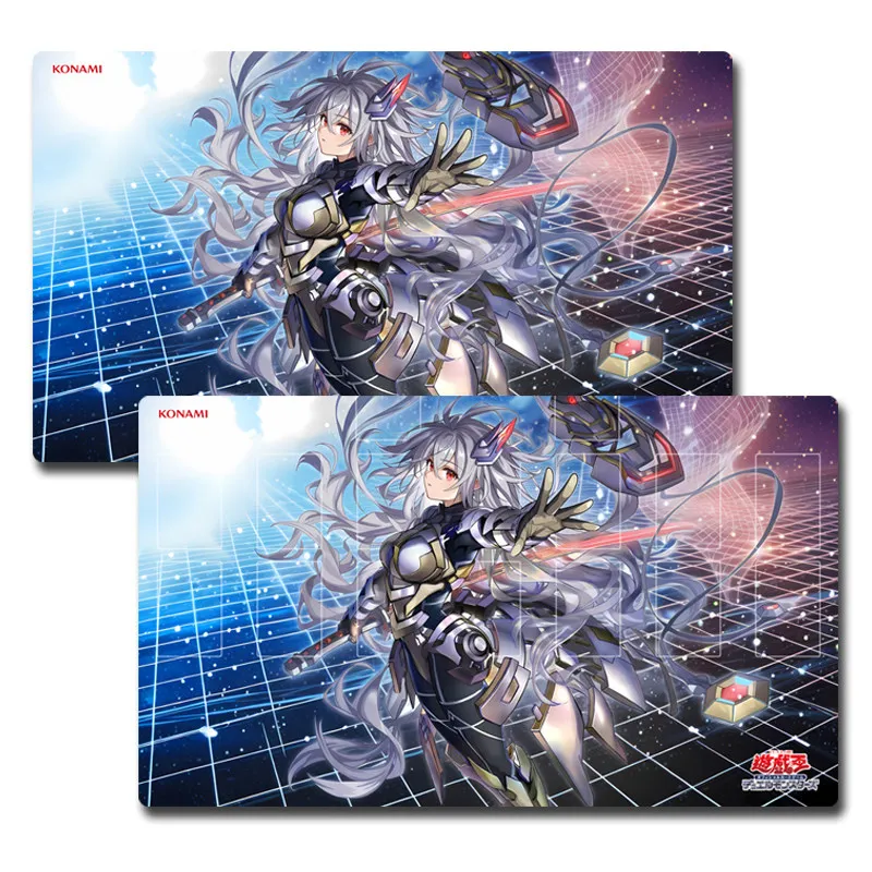 Yugioh Sky Striker Mobilize - Linkage! Tapete de Juego Yu-Gi-Oh! Tapete de Juego de Cartas Coleccionables TCG OCG, Tapete de Goma para Duelos, Alfombrilla para Ratón