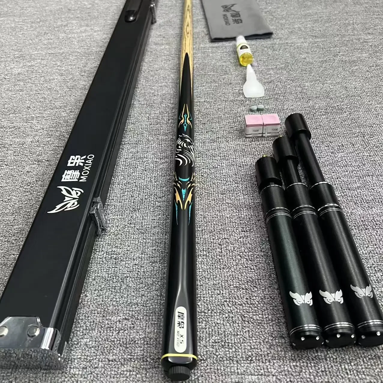 Songli Road Moo Owl X5 Same Printing Replica Small Head Chinese Black Eight Snooker Handmade Integrated Rod