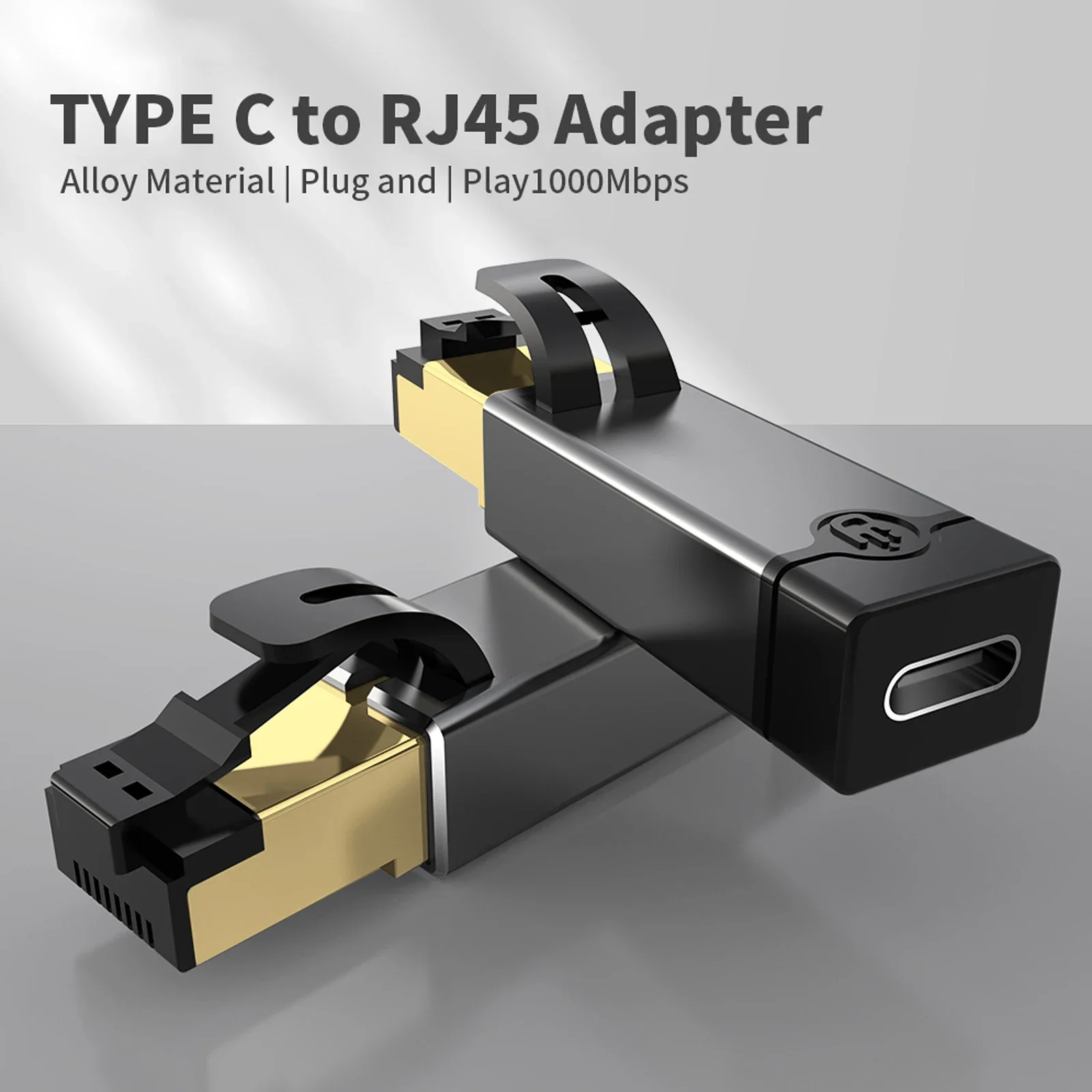 TYPE C Female to Ethernet Adapter Portable 1Gbps Gigabit High-Speed RJ45 To USB-C Network Adapter For Smartphone PC Laptop