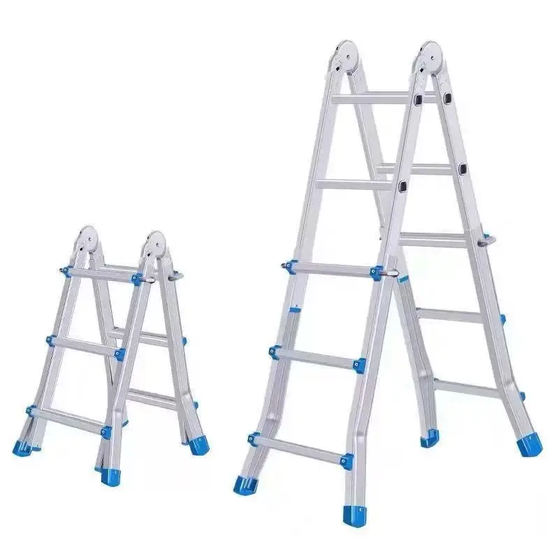 سلم تلسكوبي، مصعد محمول منزلي متعدد الوظائف، سلم هندسي، سلم قابل للطي من سبائك الألومنيوم، سلم متعرج