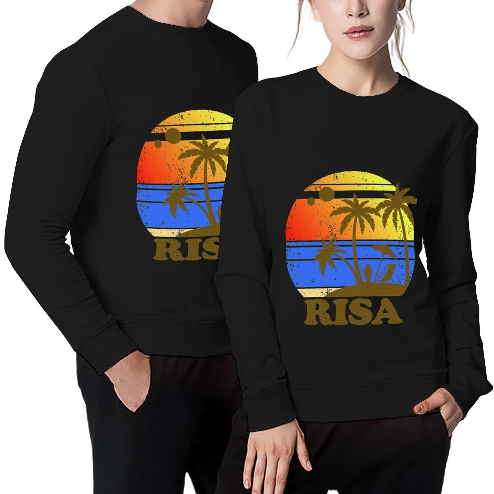 

RISA Retro Pullover aesthetic clothing men's coat autumn new products tracksuit men hooded sweatshirt