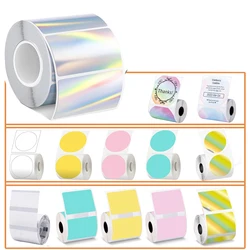 1Roll 25-50MM Compatible M110 M220 M200 Self-Adhesive Color Laser Thermal Paper, E210 P50 Detong P1 HPRT T20 MAKER