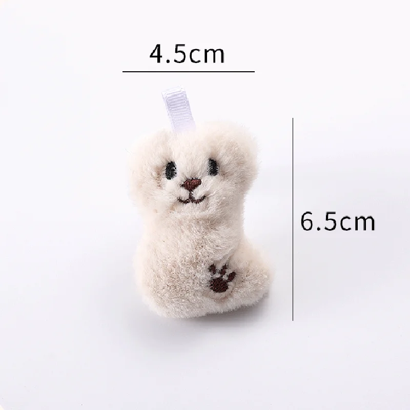 Lindo Llavero de Peluche Suave con Forma de Perro, Juguete de Peluche, Colgante para Bolso, Llavero para Coche, Pequeño Adorno para Regalo de Cumpleaños, Festivo o Uso Diario, Estilo Kawaii