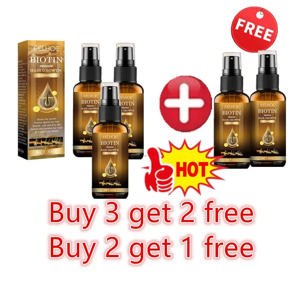 

1/3/5pcs 30ml Fast Spray Products Anti Hair Loss Serum Prevent Baldness Treatment Scalp Dry Damaged Essential Oil Hair Beauty