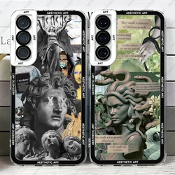 Case For Samsung Galaxy S20 S21 S22 S23 A13 A32 A33 A50 A52 A53 A73 A54 A14 Soft Cover Ancient Greek Aesthetic Art