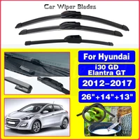 Juego de limpiaparabrisas delantero y trasero para Hyundai i30 GD Elantra GT 2012 2013 2014 2015 2016 2017 parabrisas 26 ""14"" 13""