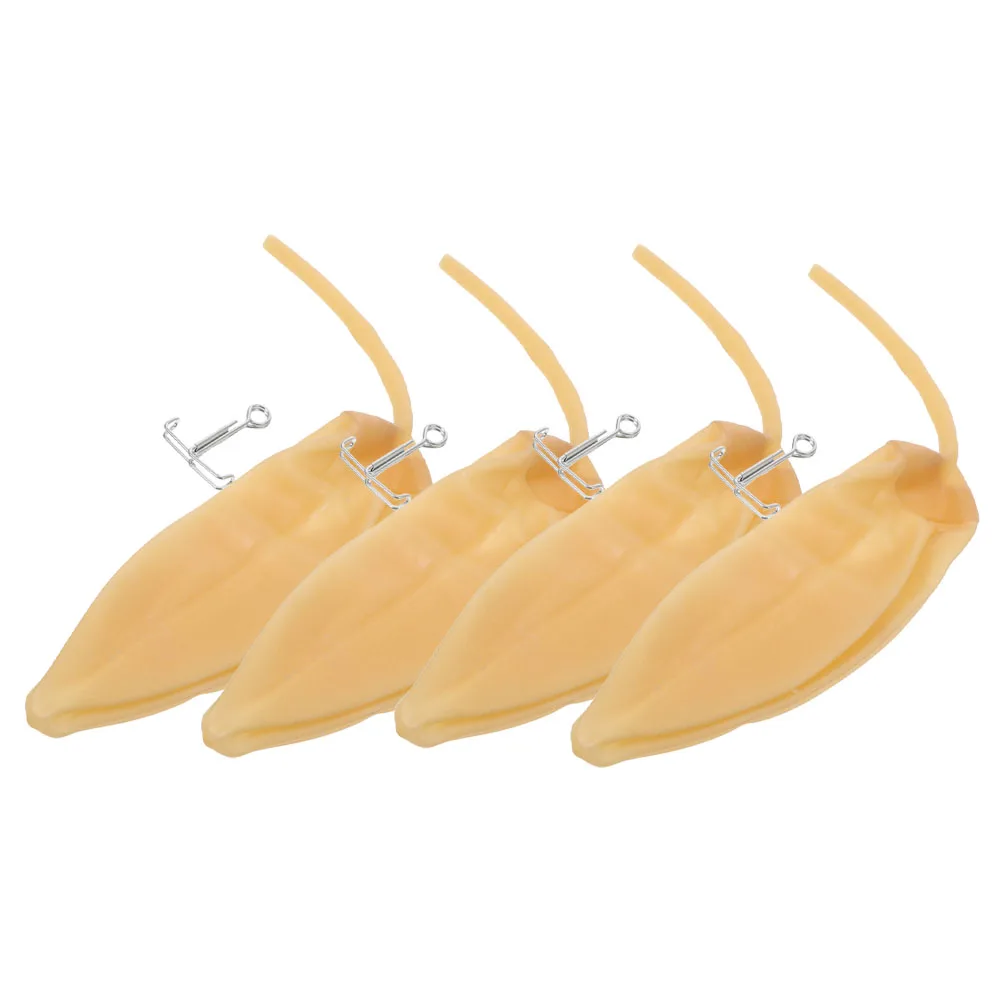 

4pcs Gas Sampler Inflatable Device Latex Sampling Bladder Tool Beige Laboratory Rubber Gas Collection Equipment Versatile