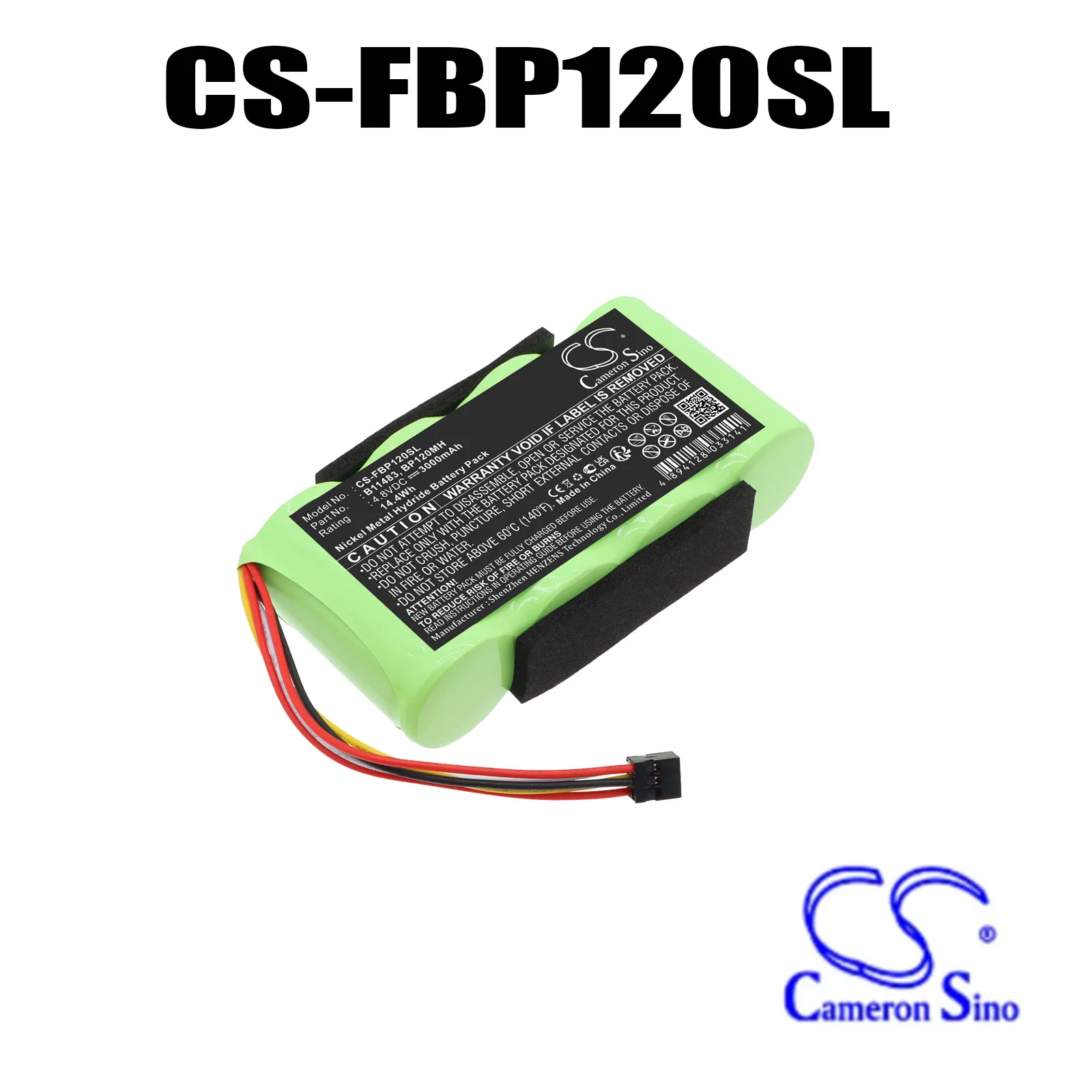 3000mAh Survey Test Battery B11483 BP120MH Compatible with Fluke 123 123S (Firmware below V2) 43 Power Quality Analyze 43B Scope