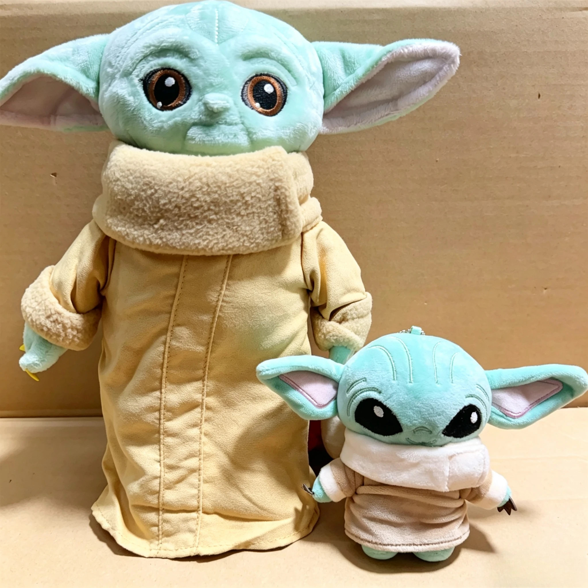 10cm New Movie Character Star Yoda Baby Plush Toy Pendant Cute Cotton Keychain Bag and 28cm Doll Ornament Fans Gift