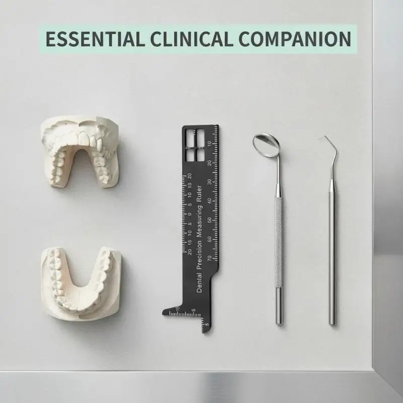 1pc Dental Precision Measuring Ruler Tooth Gap Photography Tool Span Measure Scale Endodontic Instruments