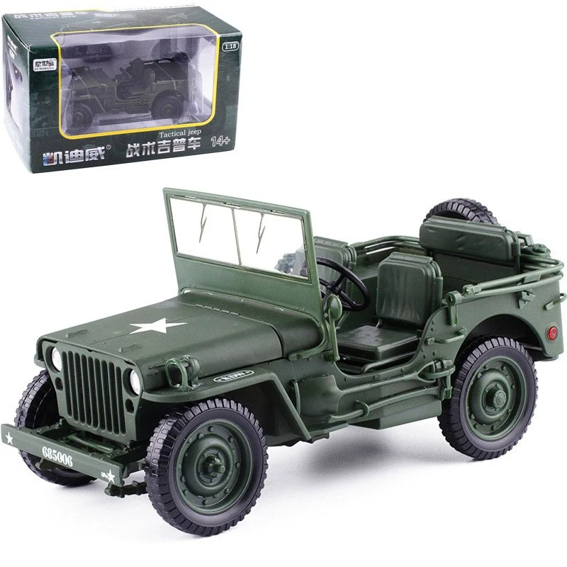 

1:18 Alloy Battlefield Model World War II Vehicles Armored Vehicle Off-road Vehicle Car for Gifts Toy