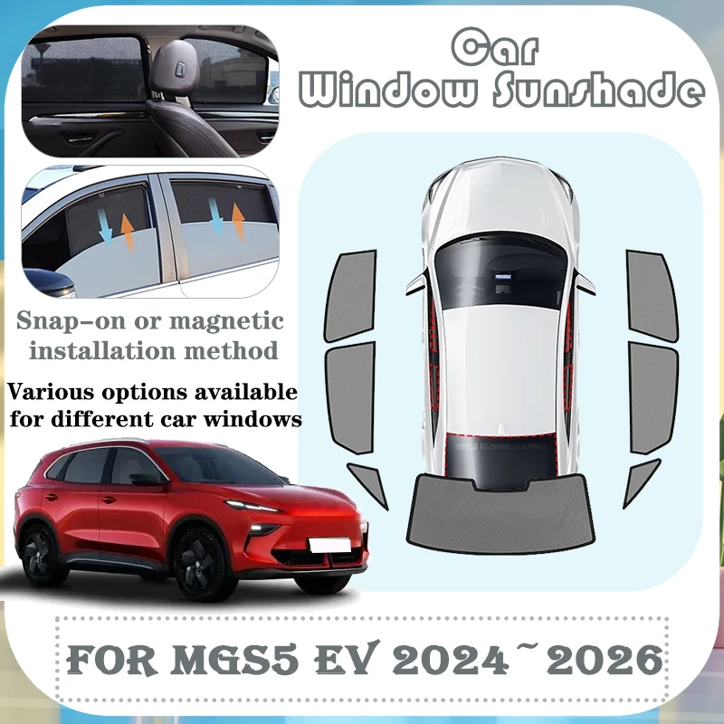 Auto Sunshades For MG S5 EV Accessories MGS5 EV ES5 2024 2025 2026 Anti-dirty Cover Sun Visor Coverage Sunscreen Window Sunhade