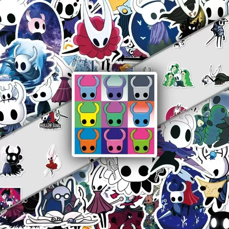 50Pcs Hollow Knight Silksong Stickers Anime Game Waterproof Vinyl DIY Graffiti Decals for Laptop Phone Skateboard Luggage Gift view 4